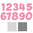 Collectables Stanzschablone Zahlen und Clear Stamps COL1347