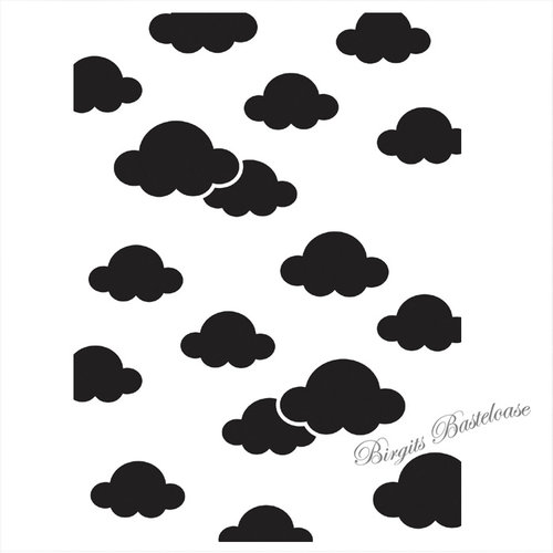 Prägefolder Embossing Folder Wolken D-753