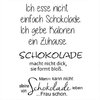 Efco Clear Stamps Sprüche Schokolade 1231