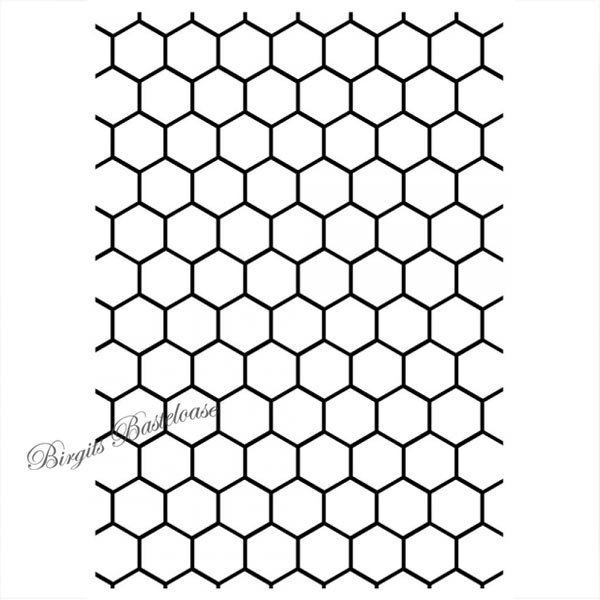 Transparent Darice Honeycomb Embossing Template 12.7 x 17.8 cm 