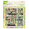 JoyCrafts Clear Stamps Shoes Hintergrundstempel Text 0028