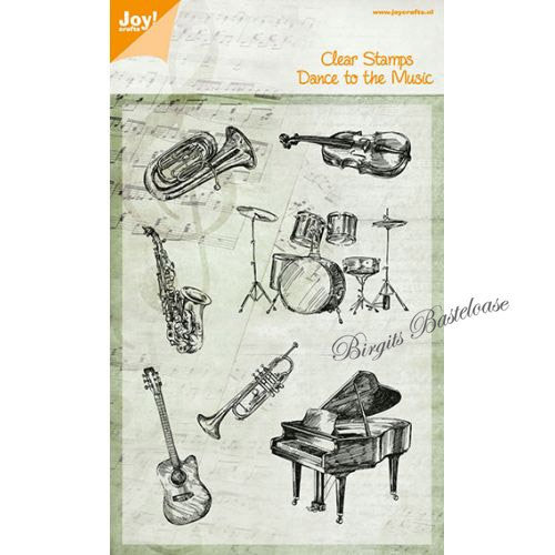JoyCrafts Clear Stamps Musikinstrumente Flügel 6410/0429