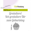 CraftEmotions Stanzschablone Geburtstag Muffin 115633/0423