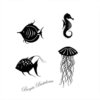 Lavinia Stamps Sea Creatures LAV170