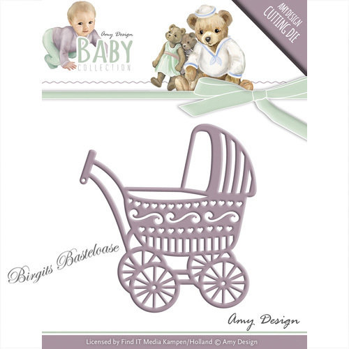 Amy Design Stanzschablone Kinderwagen Baby ADD10054