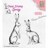 Nellie's Clear Stamp Zwei Hasen SPCS014