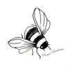 Lavinia Stamps Bee mini LAV132 Biene