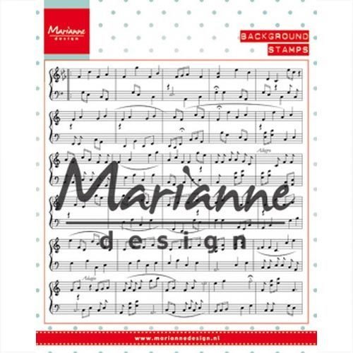Marianne Design Clear Stamp Notenblatt CS0997 music notes