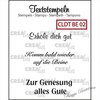 Crealies Clear Stamp Text Zur Genesung CLDTBE02