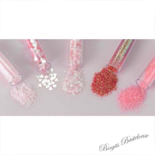 Glitter Glitterset Sortiment Rosa Pink 5 Stück je 1,8g 8603