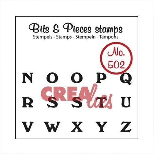 Crealies Clear Stamp Bits&Pieces Alphabet N bis Z CLBP502