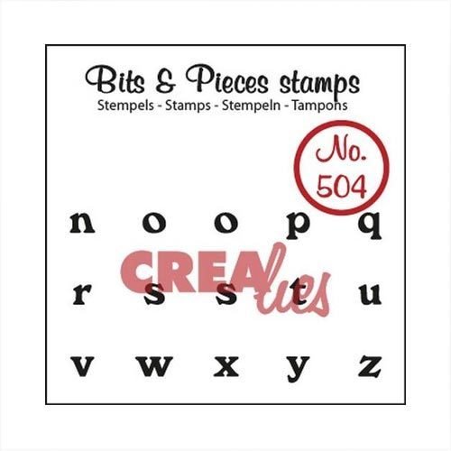 Crealies Clear Stamp Bits&Pieces Buchstaben n bis z CLBP504