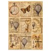 Stamperia Decoupage Rice Paper A4 Mixed Media Postcards 4240
