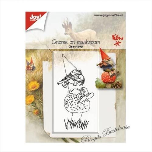 JoyCrafts Clear Stamps Gnom auf Pilz 6410/0506