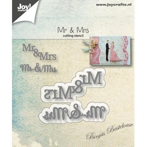 JoyCrafts Stanzschablone Hochzeit, Mr & Mrs 6002/1265