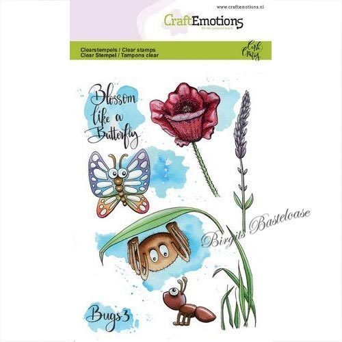CraftEmotions Clear Stamps Schmetterling - Bugs 3, 130501/1633