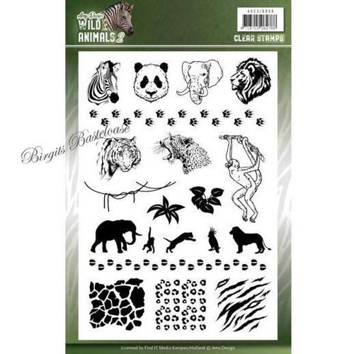 Amy Design Clear Stamps Tiere Afrika Wild Animals ADCS10058