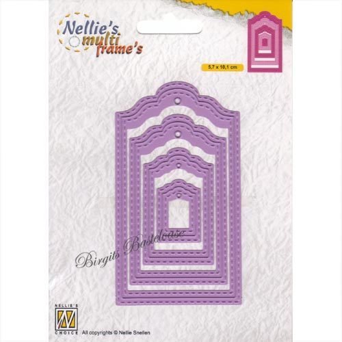 Nellie`s Stanzschablone Stiched tags MFD133