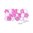 ScrapBerry's Paper Flowers Papierblumen pink/ weiß rosa 809
