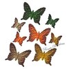 ScrapBerry's Paper Butterfly Set grün braun gelb 703