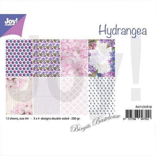 JoyCrafts Design Papier A4 Paper Hydrangea 6011/0619