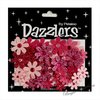 Paper Flowers Papierblumen pink mit Glitzerstein 1392-017