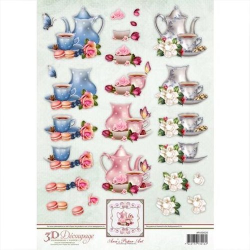 3D Bogen Ann's Paper Art - Tea Time APA3D020