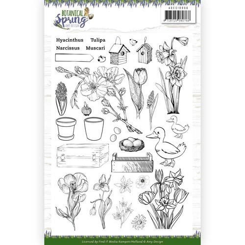 Amy Design Clear Stamps Botanical Spring ADCS10066