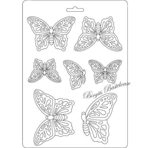 Stamperia Soft Mould A5 Schmetterlinge Butterflies K3PTA531