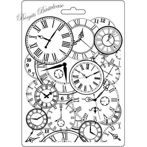 Stamperia Soft Mould A5 Uhren, Clocks K3PTA548