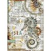 Stamperia Decoupage Rice Paper A4 Sea World seahorse DFSA4431