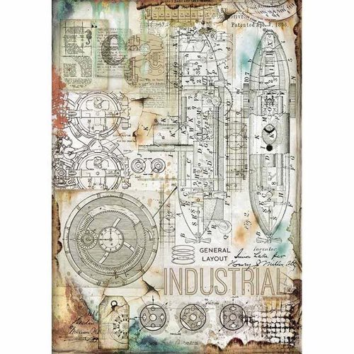 Stamperia Decoupage Rice Paper A4 Sea World industrial DFSA4433