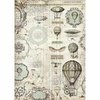 Stamperia Decoupage Rice Paper A3 Fantastiques balloon DFSA3031