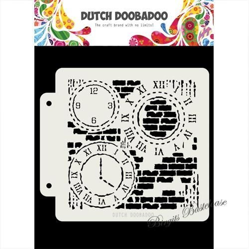 Dutch Doobadoo Mask Art 16,3 x 14,7 Grunge Clock 470.715.154