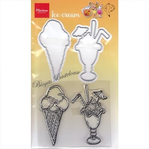 Marianne Design Clear Stamp & Die Summer - Eis HT1657