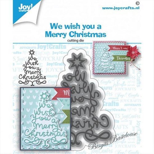 JoyCrafts Stanzschablone We Wish You - Tanne 6002/1533