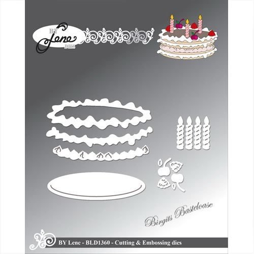 By Lene Stanzschablone Torte - Birthday cake BLD1360