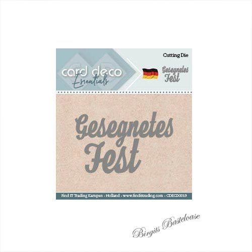 Card Deco Stanzschablone Gesegnetes Fest CDECD0019