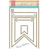Marianne design Craft stencil Wimpel, Banners PS8083