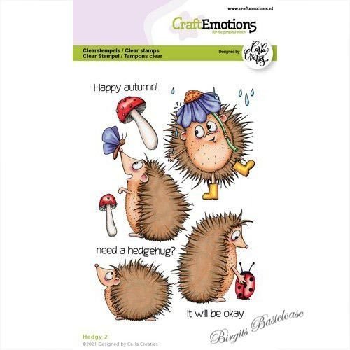 CraftEmotions Clear Stamps Igel 2, Hedgy 2 130501/1517