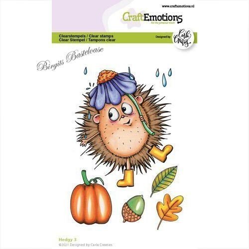 CraftEmotions Clear Stamps Igel 3, Hedgy 3 130501/1518