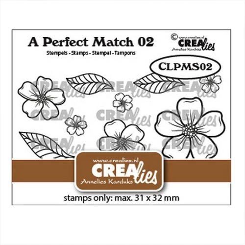 Crealies Clear Stamps A perfect match - Blumen A CLPMS02