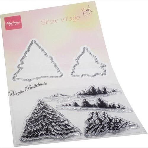 Marianne Design Clear Stamp & Die verschneites Dorf TC0887