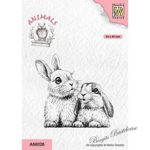 Nellie's Clear Stamp Hasen, Rabbits ANI026