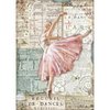 Stamperia Decoupage Rice Paper A4 Balletttänzerin DFSA4543