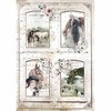 Stamperia Decoupage Rice Paper A4 Romantic Horses DFSA4581