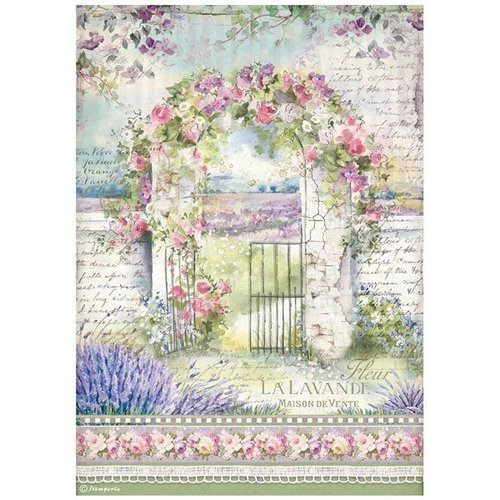 Stamperia Decoupage Rice Paper A4 Provence Arch DFSA4672