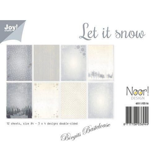 JoyCrafts Design Papier Let it snow A4 Paper 6011/0516