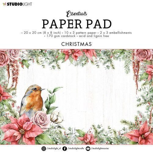 Studio Light Paper Pad 20 x 20 Christmas SL-ES-PP74
