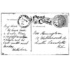 Crafty Individuals Unm. Rubber Stamps A Vintage Postcard CI-477